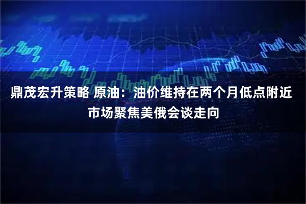 鼎茂宏升策略 原油：油价维持在两个月低点附近 市场聚焦美俄会谈走向