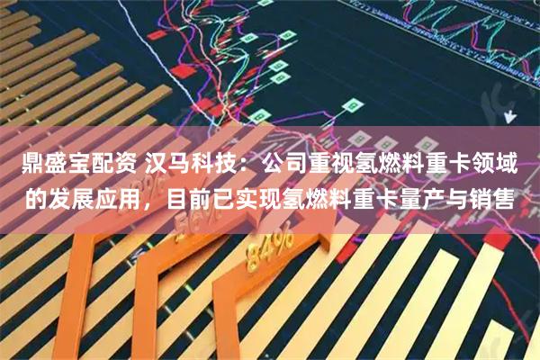 鼎盛宝配资 汉马科技：公司重视氢燃料重卡领域的发展应用，目前已实现氢燃料重卡量产与销售